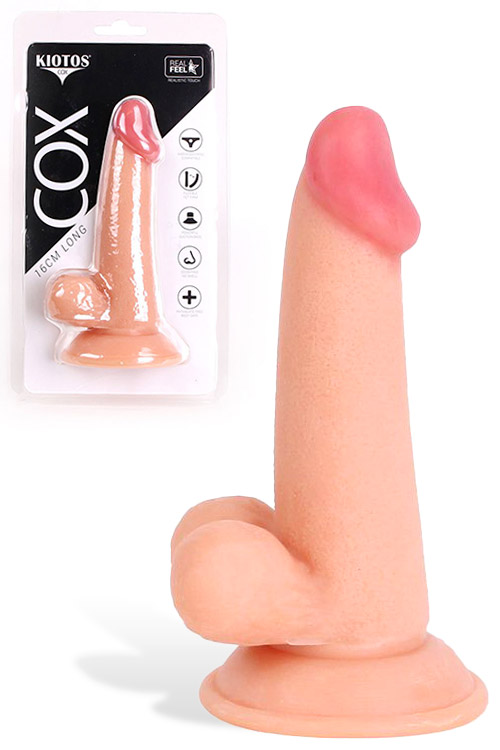 6.3" Realistic Dildo With Suction Cup Base