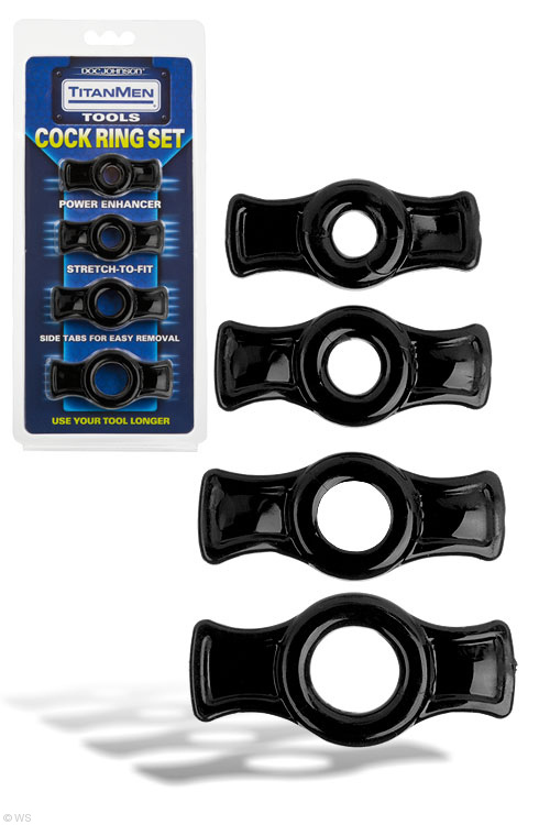 4 Cock Ring Set