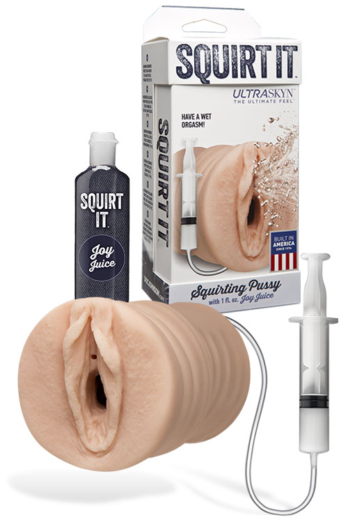 Squirt It 5.4" Realistic Squirting Masturbator with Joy Juice