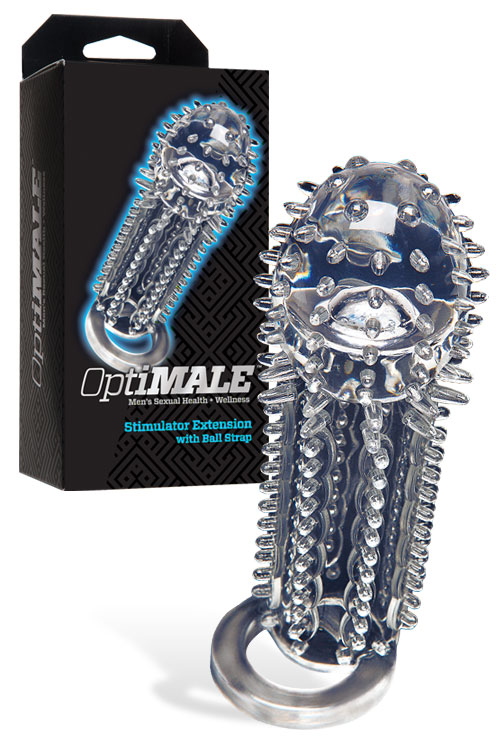 Stimulating Penis Extension with Ball Strap