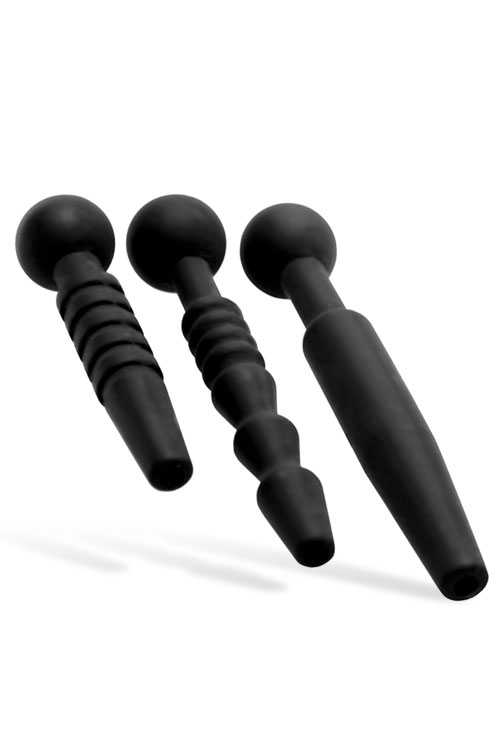 Set of 3 Silicone Penis Plugs
