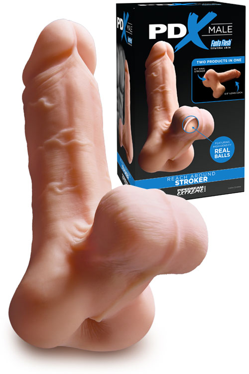 2 In 1 Realistic Masturbator & Penis Sleeve