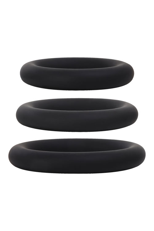 Stamina 3 Piece Silicone Cock Ring Set