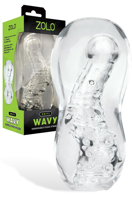 Gripz Wavy 6" Textured Masturbator Sleeve
