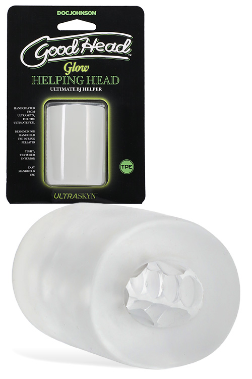 Helping Head 2" Glow In The Dark Stroker