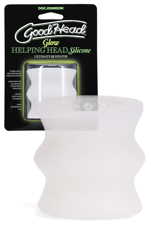 Helping Head Glow In the Dark Silicone Stroker