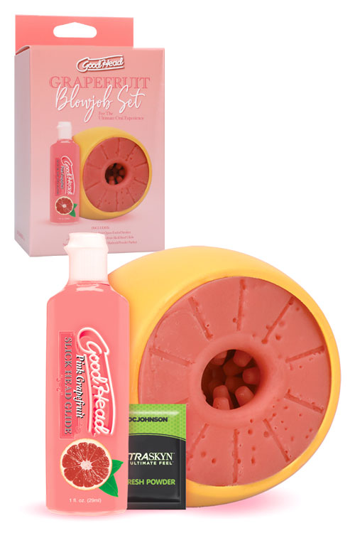 GoodHead 3 Piece Grapefruit Blowjob Set