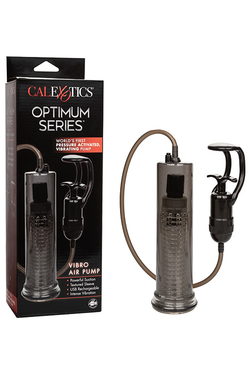 Vibro Air Pump 9" Vibrating Penis Pump with Pressure Activation