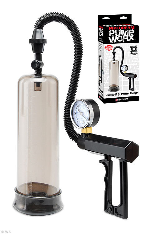 Pump Worx Pistol Grip Power 9.25" Penis Pump