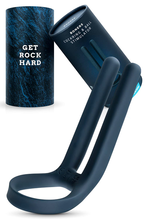 3.7" Vibrating Cock Ring with Ball Stimulators