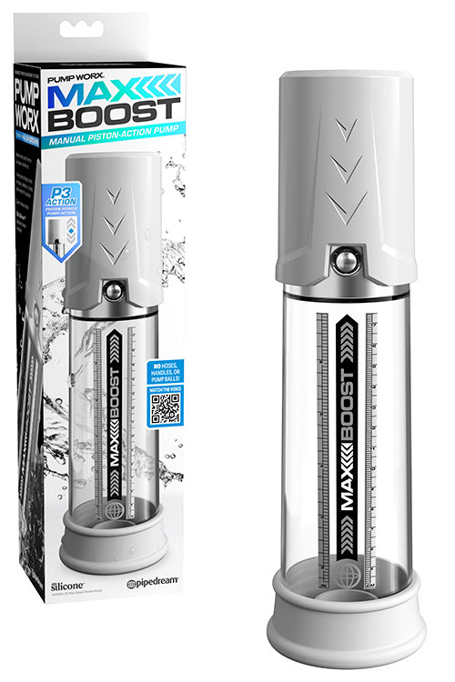 Pump Worx Max Boost Pro Flow 11.25" Penis Pump
