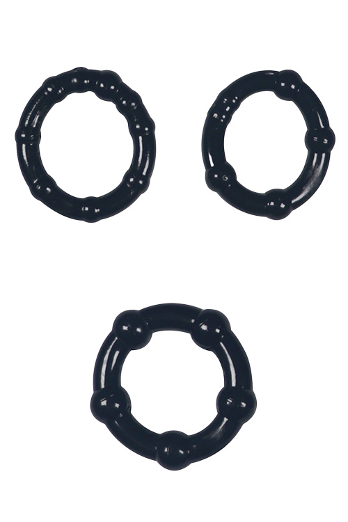 Three Piece Cock Ring Set