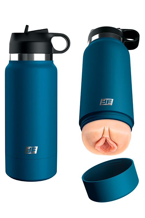 Fap Flask Private Pleaser 9.4" Discreet Water Bottle Stroker