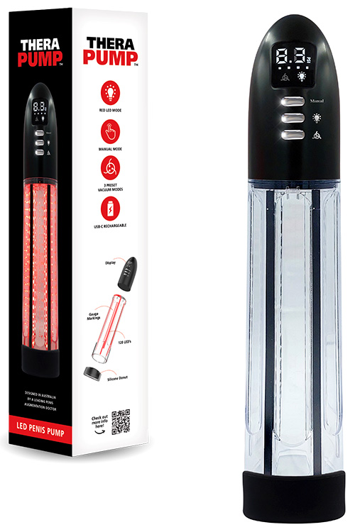 LED Light Therapy 14.7" Penis Pump