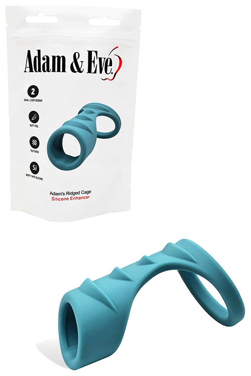 Adam's 3.5" Ridged Cock And Ball Cage