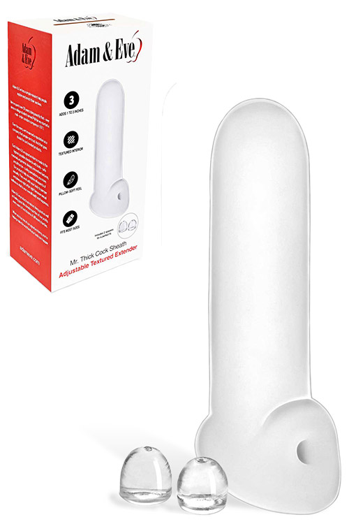 Mr Thick 8.5" Penis Extension with Ball Strap & Spacers