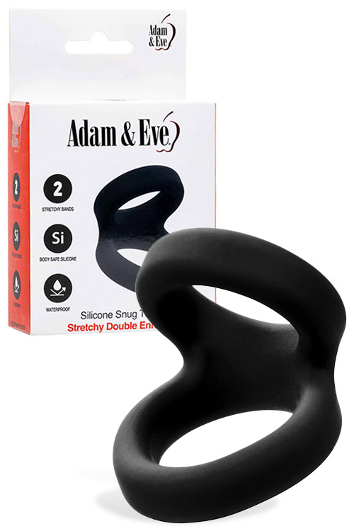 Silicone Snug Tugger 2.25" Dual Cock Ring