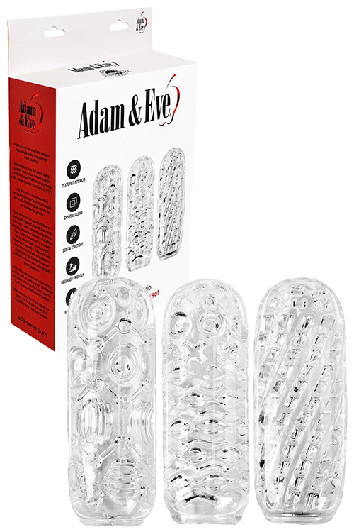Adams Crystal Trio 5.1" 3 Piece Stroker Set