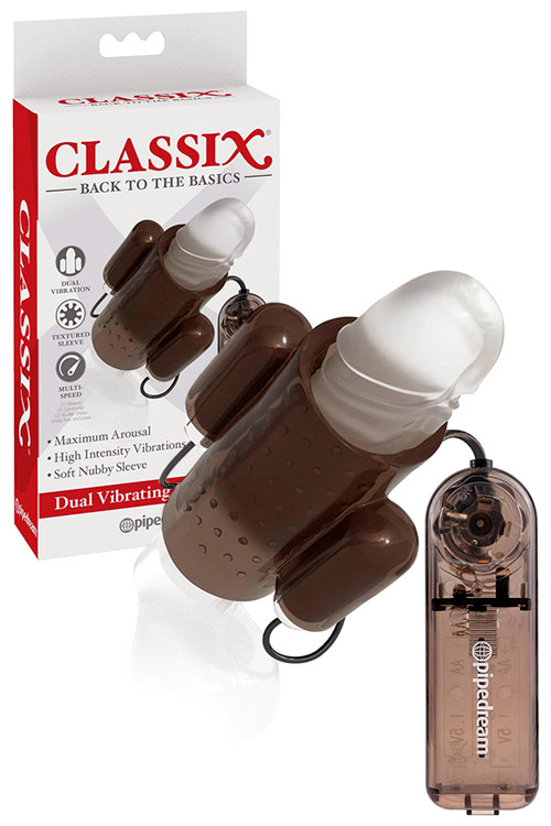 Dual Vibrating Penis Sleeve