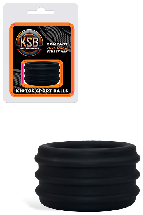 Compact 2.1" Silicone Cock Ring & Ball Stretcher