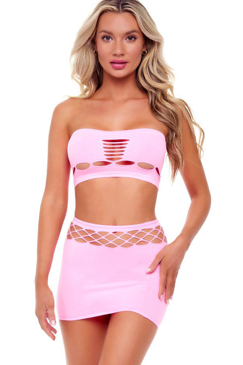 Net Worth Two Piece Bodystocking Set