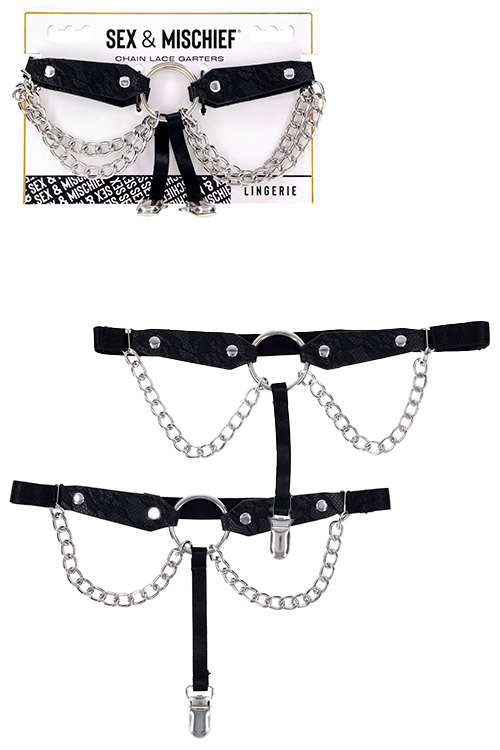 Chain & Lace Garters