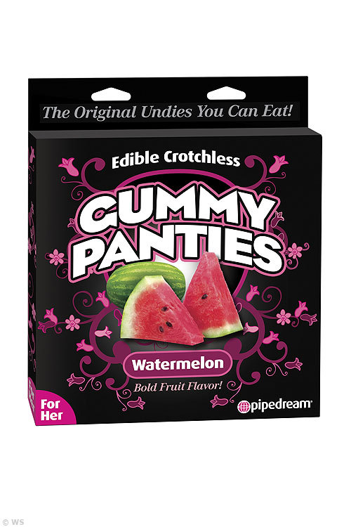 Edible Crotchless Gummy Panties Watermelon