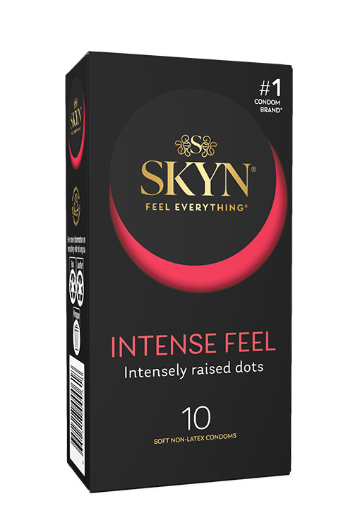 Intense Feel 10 Pack Textured, Non Latex Condoms