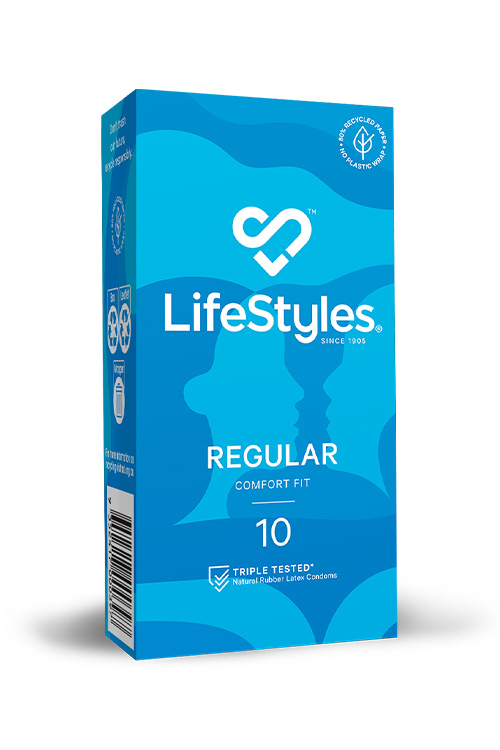 Regular 10 Pack Comfort Fit Latex Condoms
