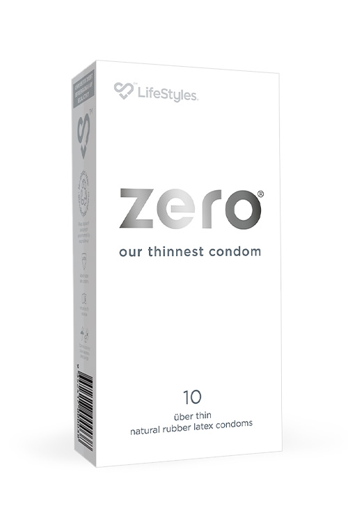 Zero 10 Pack Uber Thin Latex Condoms