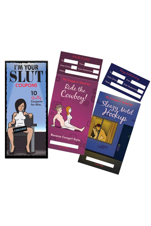 'I'm Your Slut' 10 Sex Coupon Booklet
