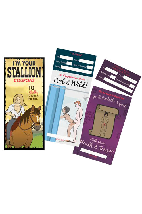 'I'm Your Stallion' 10 Sex Coupon Booklet