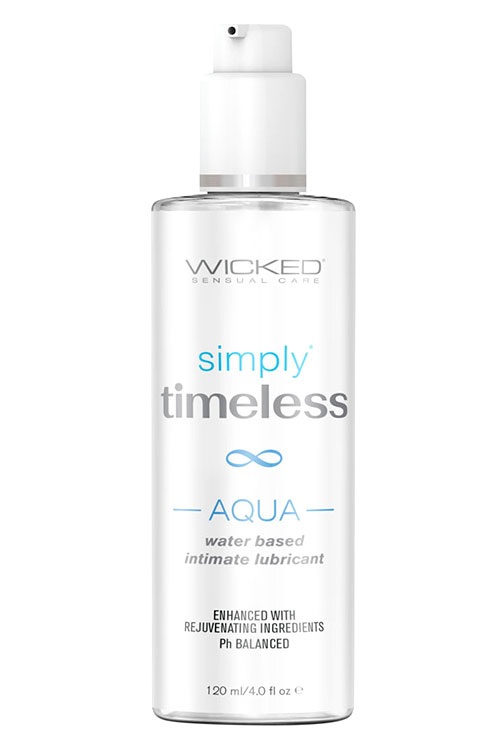 Simply Timeless Aqua Unscented Water Based Lubricant with Vitamin E | 120ml (4oz)