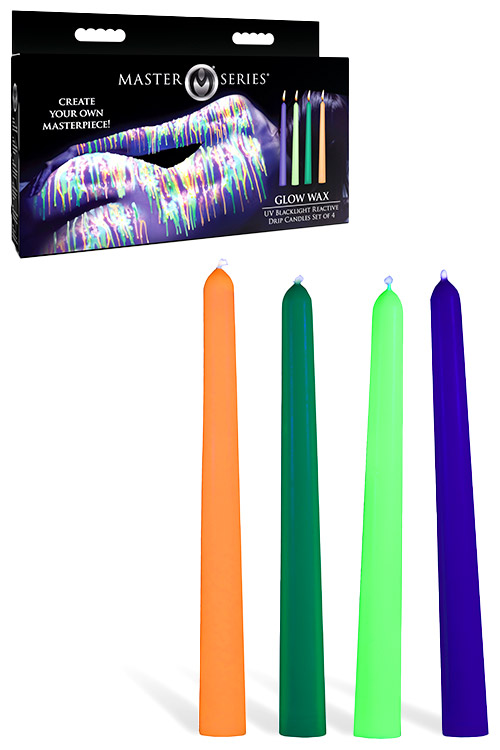 Glow In The Dark Drip Candles | Set of 4