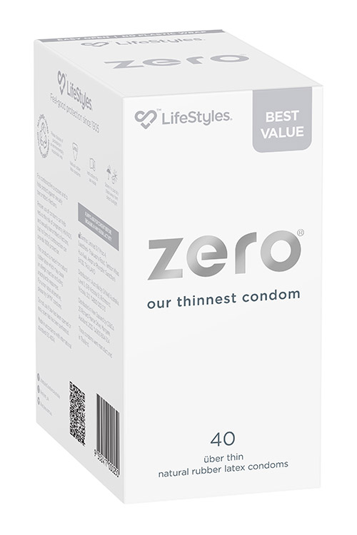 Zero 40 Pack Latex Condoms