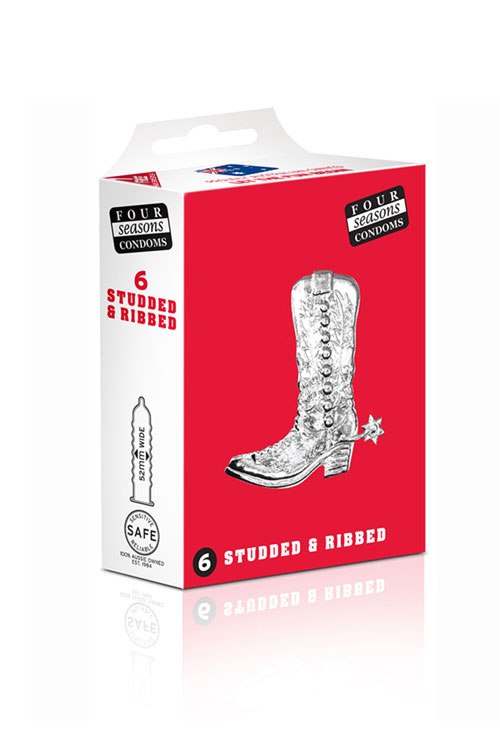 Studs & Ribs Condoms (6 Pack)