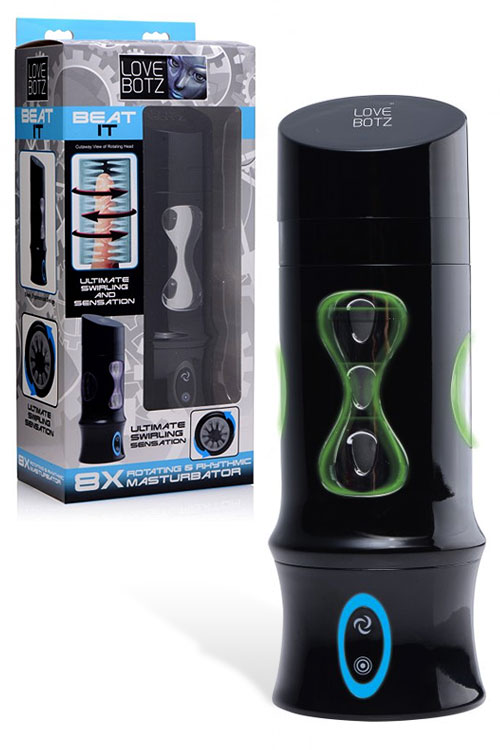 Beat It 8" Rechargeable Rotating Masturbator