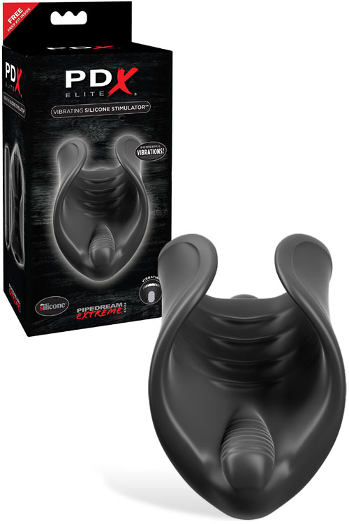 4" Vibrating Silicone Stroker plus Removable Bullet