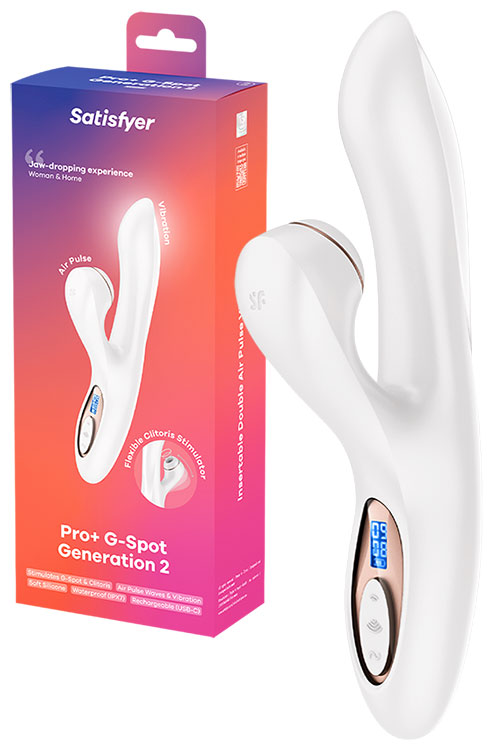 Pro Plus G Spot Gen 2 8.7" Rabbit Vibrator with Clitoral Suction