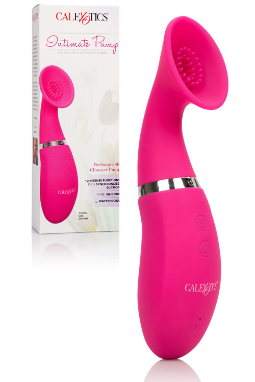 Vibrating 6.75" Silicone Clitoral Pump