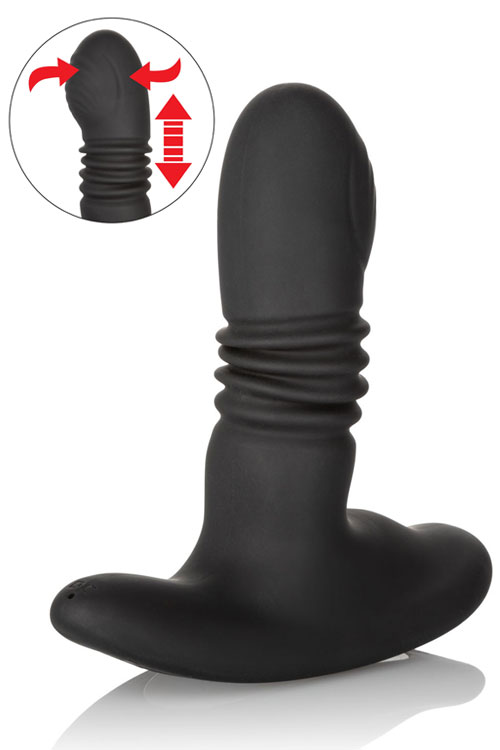 Rotating Thrusting 4.5" Silicone Butt Plug