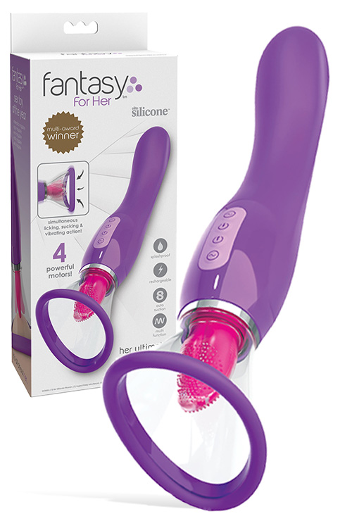 Her Ultimate Fantasy Pump with Tongue & Vibrating G Spot Handle
