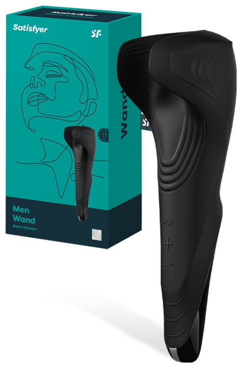 Men Wand 7.9" Vibrating Masturbator with Flex Wings