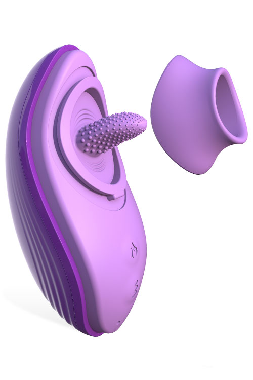 Licking Tongue 5.1" Clitoral Vibrator With Heat Function