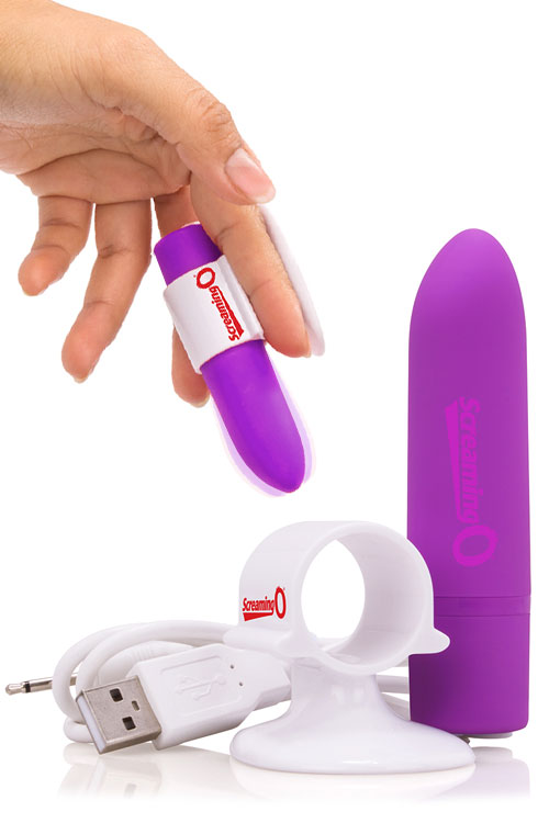 3.9" Finger Cradle, Charge Stand & Bullet Vibrator