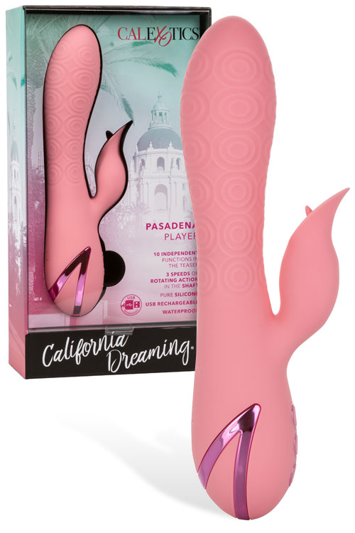 Pasadena Player 8.5" Flickering Tongue Rotating Rabbit Vibrator