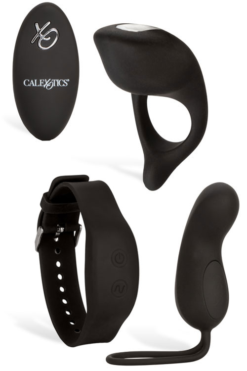 Vibrating Egg & Couples Ring Foreplay Set with Remote Controls