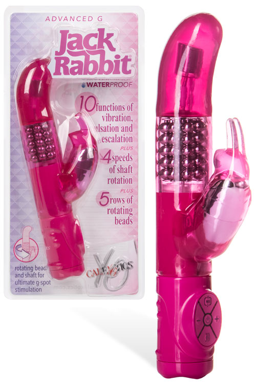 Advanced G 8.5" Rotating Beaded Rabbit Vibrator