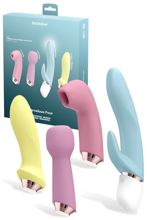 Marvelous Four Piece Clitoral, G Spot & Anal Vibrator Set
