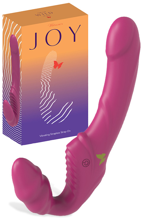 Joy 8.3" Vibrating Strapless Strap On